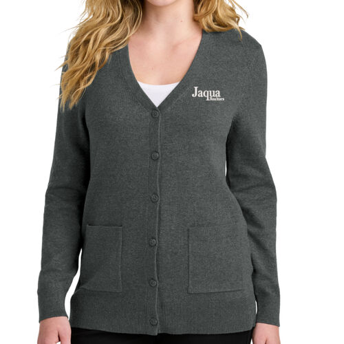 Port Authority® Women’s Easy Care Button-Up Cardigan Sweater Thumbnail