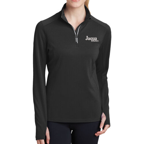 Sport-Tek® Women's Sport-Wick® Textured 1/4-Zip Pullover Thumbnail