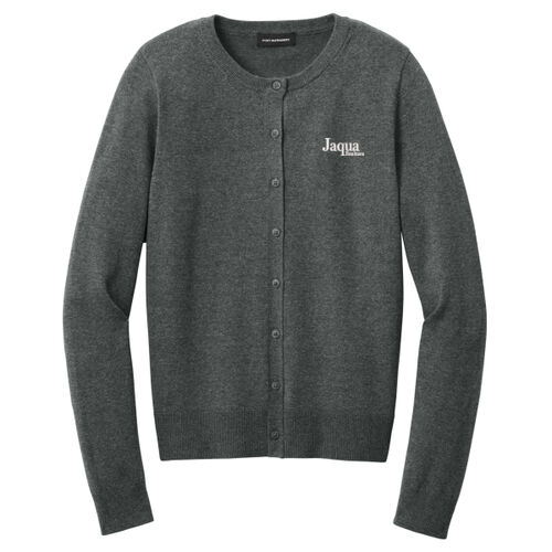 Port Authority® Women’s Easy Care Crewneck Cardigan Sweater Thumbnail